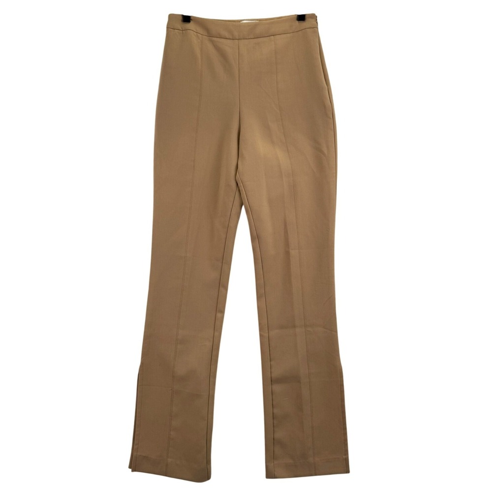 Jason Wu Pintuck Tailored Dress Pants Women S‎ Tan High Rise Professional Chic